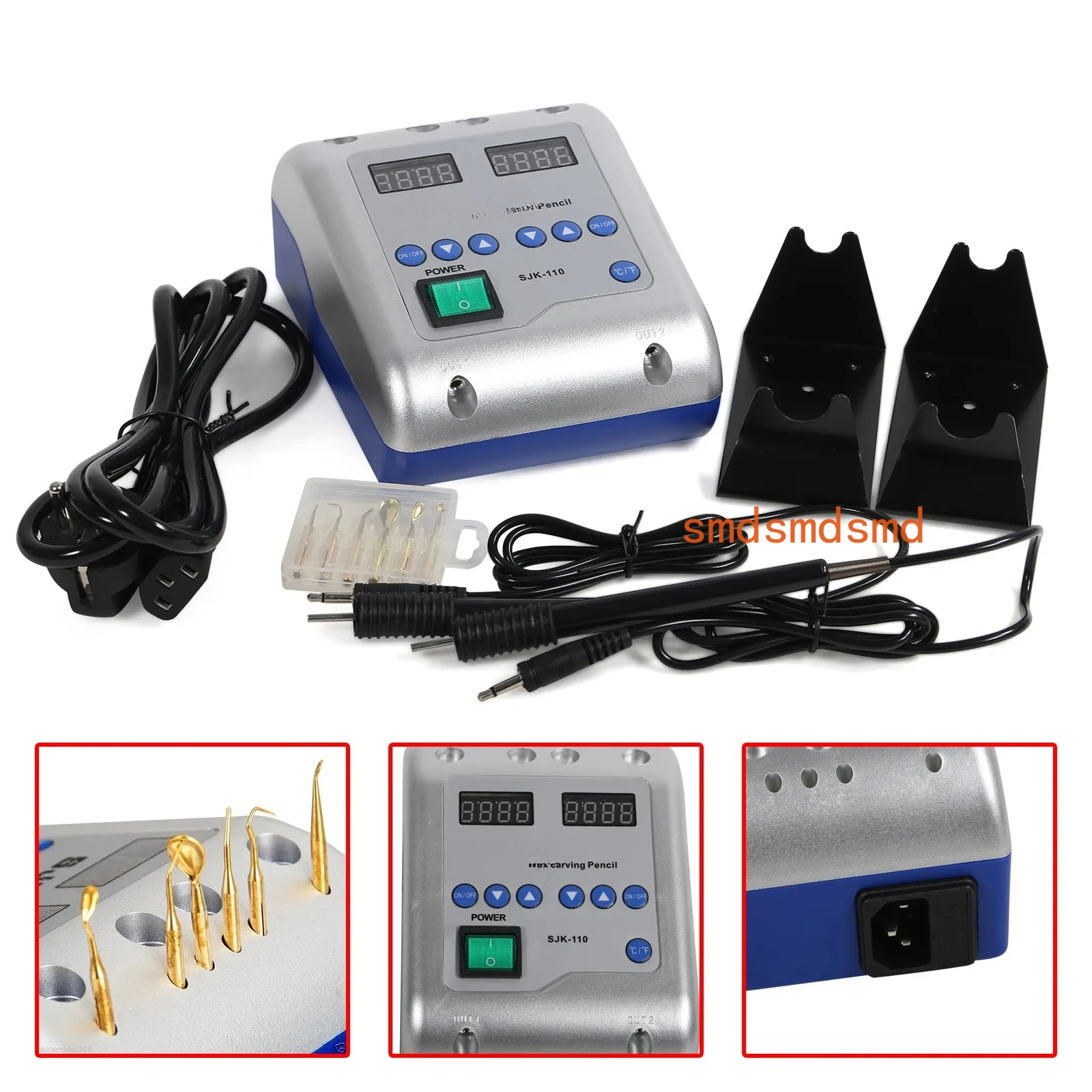 Lab Electric Waxer Knife Carving With 6 Wax Tips+2 Pens Dentistry Tools Dental Equipment