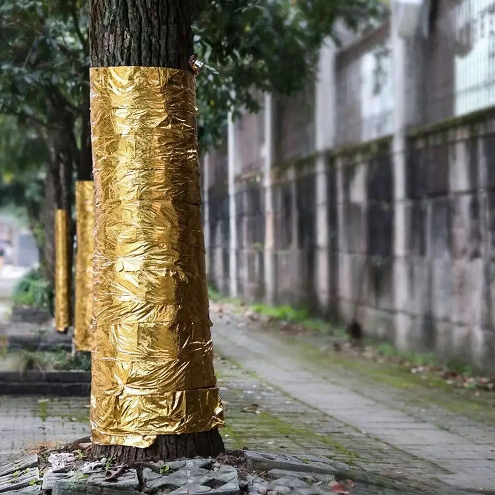 Gold Tree Protection Tape Keep Warm Coldproof Plant Bandage Wrap Moisture Retention Breathable Tree Wrapping Tape