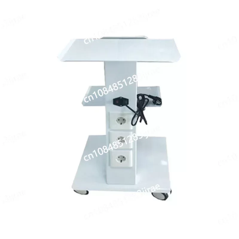 

NEW Dental Trolley 3 Shelves Metal Mobile Medical Tool Cart Built-in Socket.