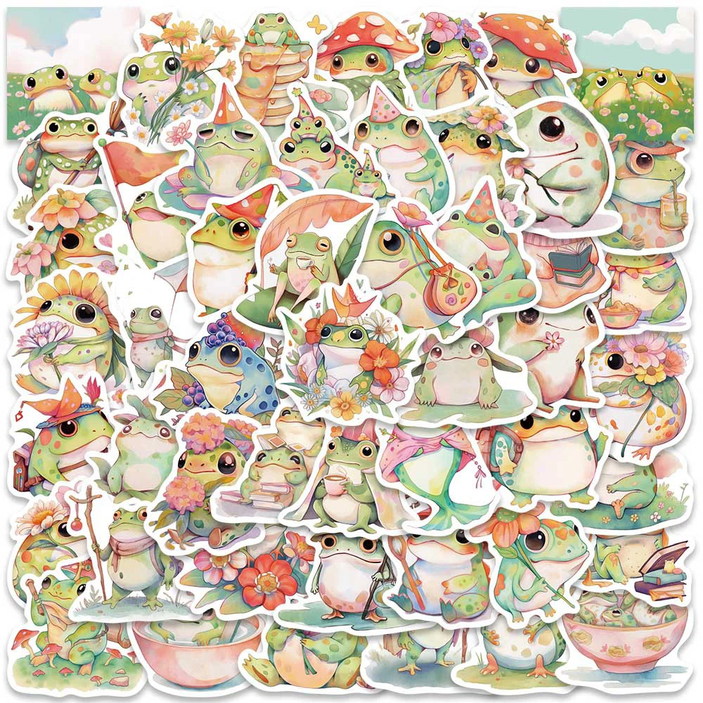 

10/30/50PCS Cute Funny Cartoon Funny Fat Frog Graffiti Stickers Laptop Notebook Phone Suitcase Decoration Sticker for Kids Toys