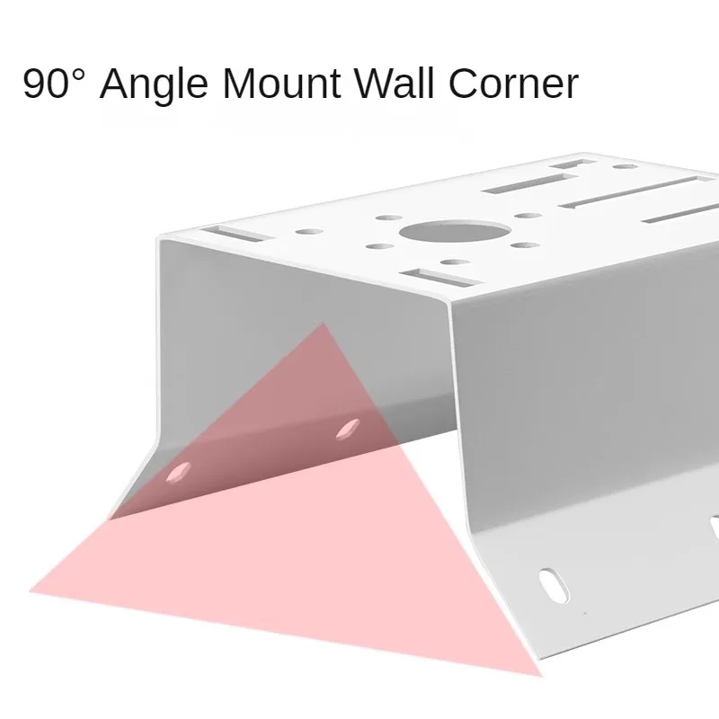 Soporte auxiliar del adaptador de esquina de la pared, soporte universal de montaje de cámaras PTZ Speed Dome, 90 °   Montaje en ángulo, aleación de aluminio + acero