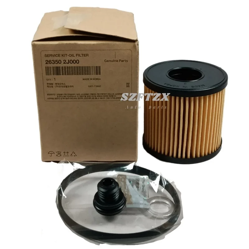 Genuine New Oil Filter 263502J000 26350-2J000 for Hyundai Elantra Kona Sonata KIA Sportage