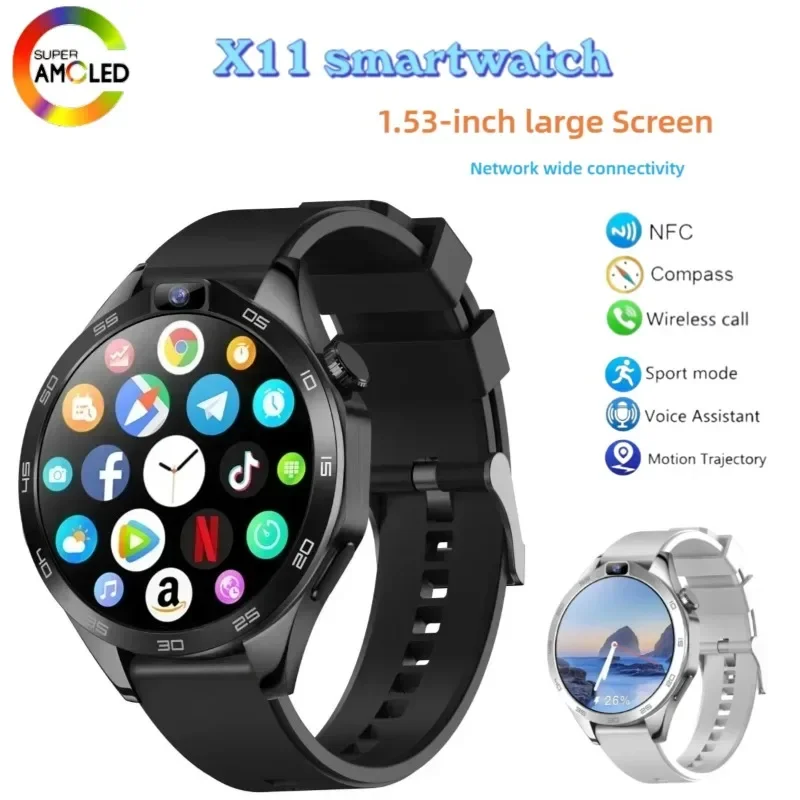 

Мужские умные часы Round4G, обновление польского меню, SIM-карта, 8 ГБ + 128 ГБ, Android 8,1, двойная камера, WIFI, GPS, 1,85 дюйма, экран, 1380 мАч, SIM-карта