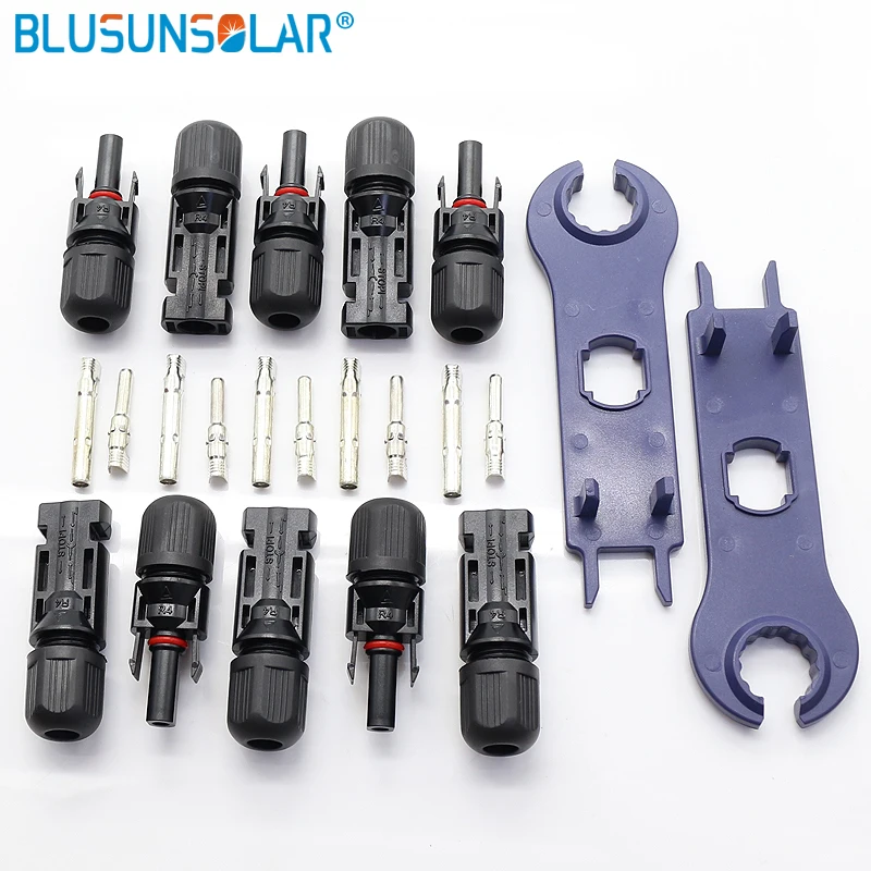 TUV Waterproof IP67 Solar PV Connector Cable Coupler Solar Plug Male Female Used In Solar Panel Connector