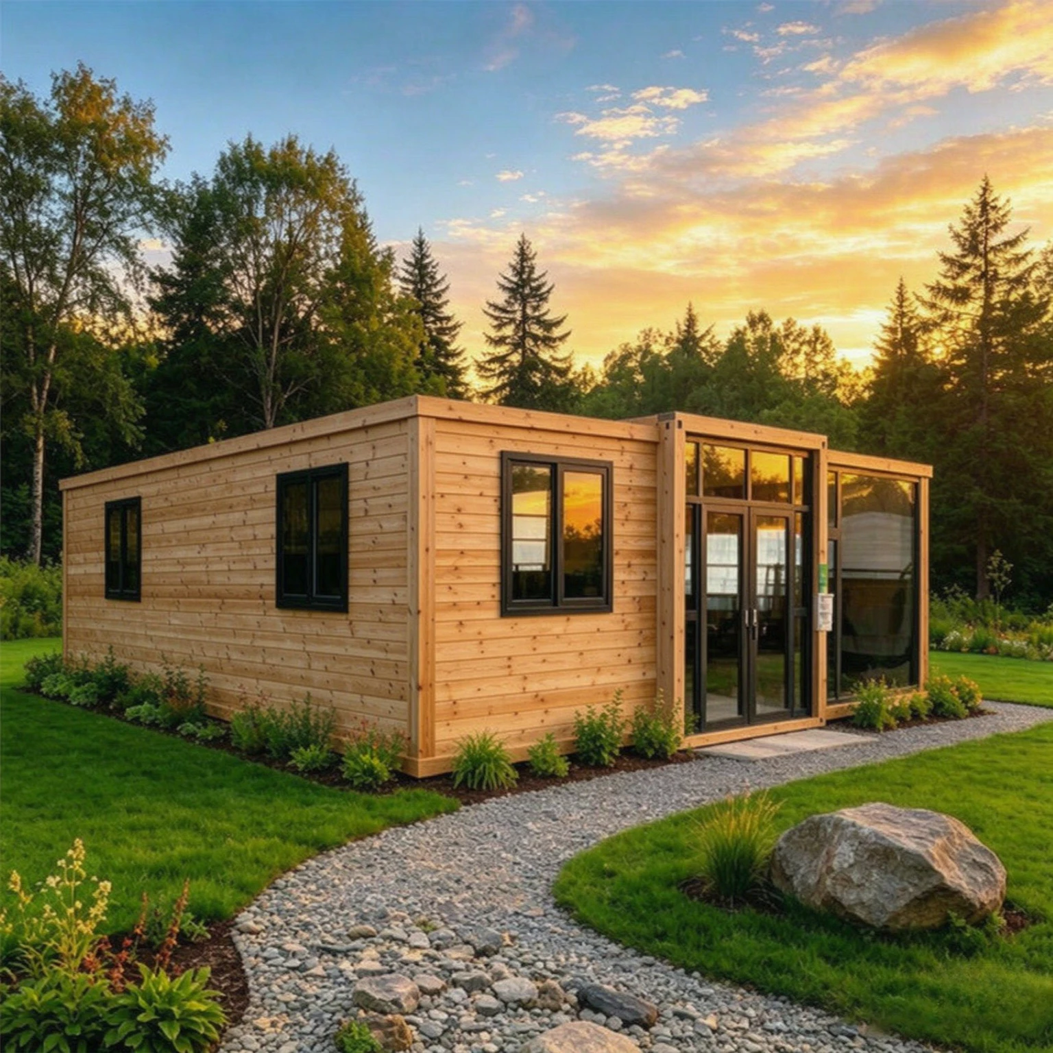 Prefabricated Tiny Home 20ft 40ft Morden Portable Folding House 2 3 4 Bedrooms Modular Granny Flat Expandable Container House