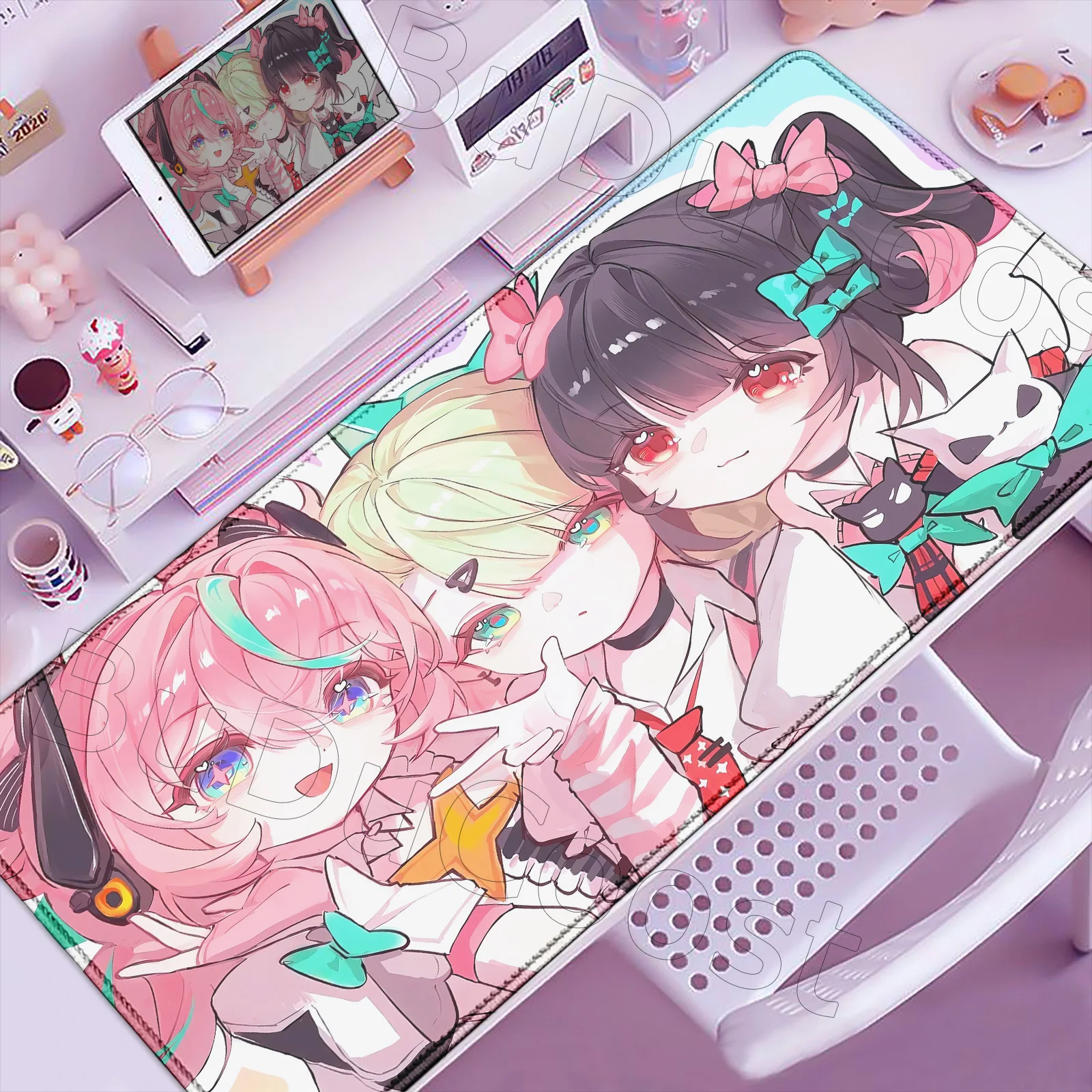 AOD Cute Angels of Delusion Anime Girl Zenless Zone Zero Mouse Pad ZZZ Aria Chinatsu Ye Shunguang Mousepad XXL Game Keyboard Mat