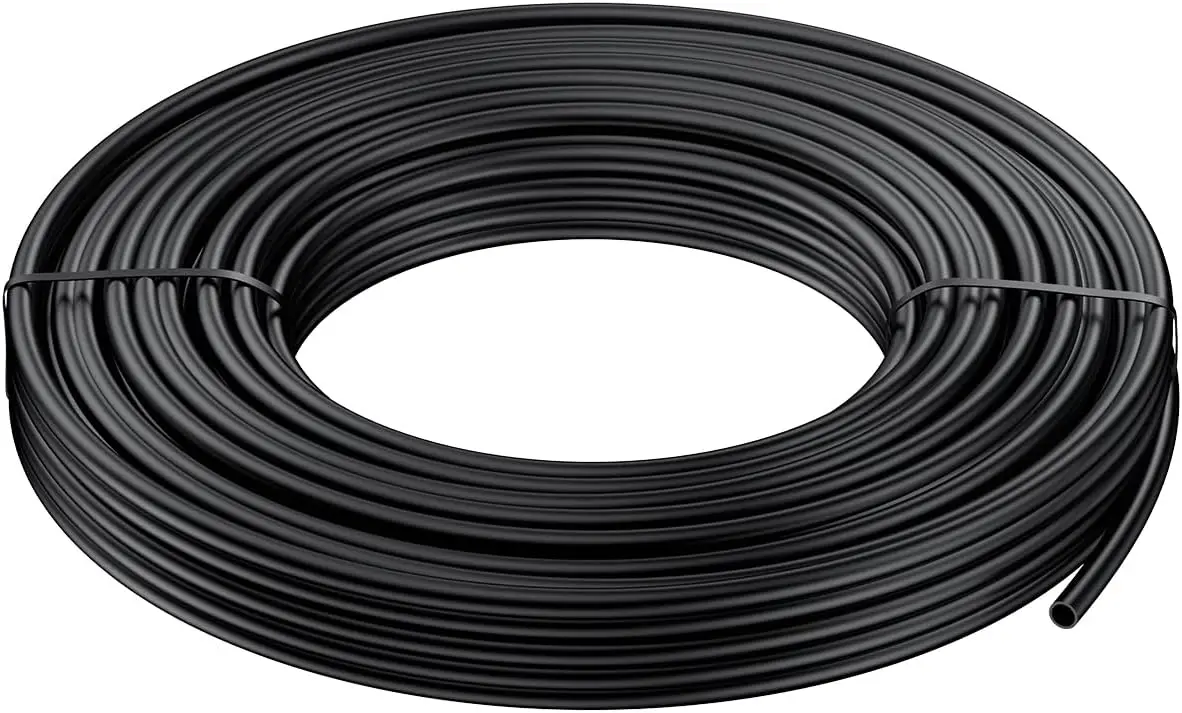

25 ft 1/4" Drip Irrigation Tubing Blank PE Distribution Tubing for Garden Watering with Easy Connect