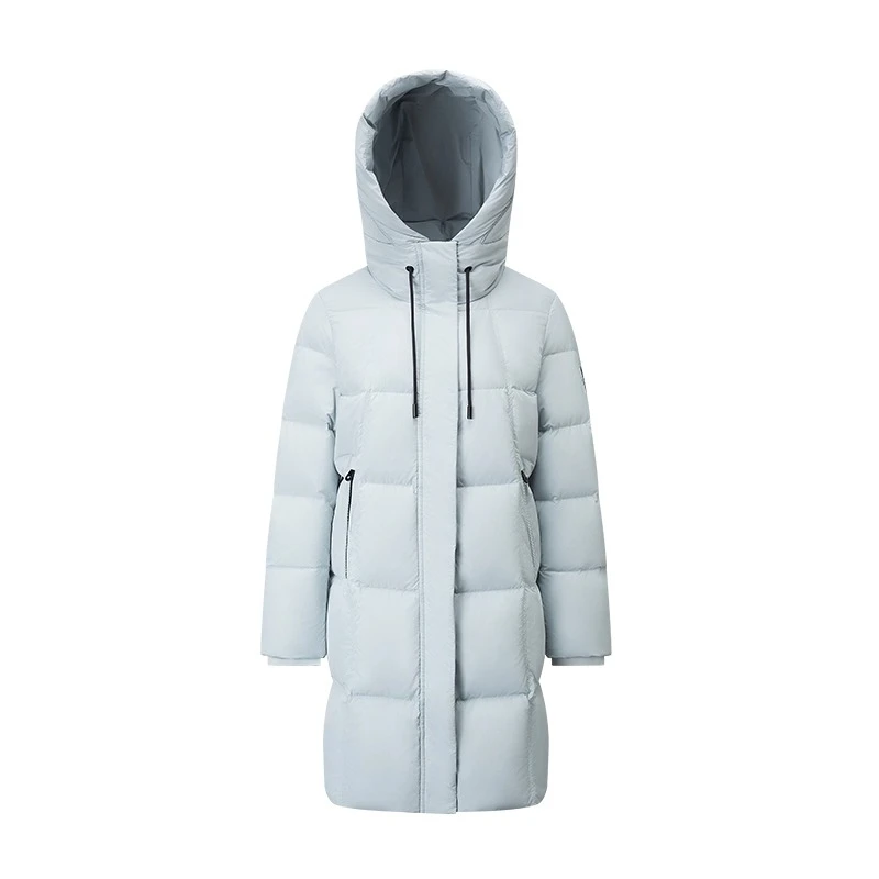 Chericom Lange Damen-Winter-Daunenjacke 2022, neu in warmen Daunenmänteln mit Kapuze, solide, einfache Pendeln, stilvoller Mantel für Damen Y309165Y