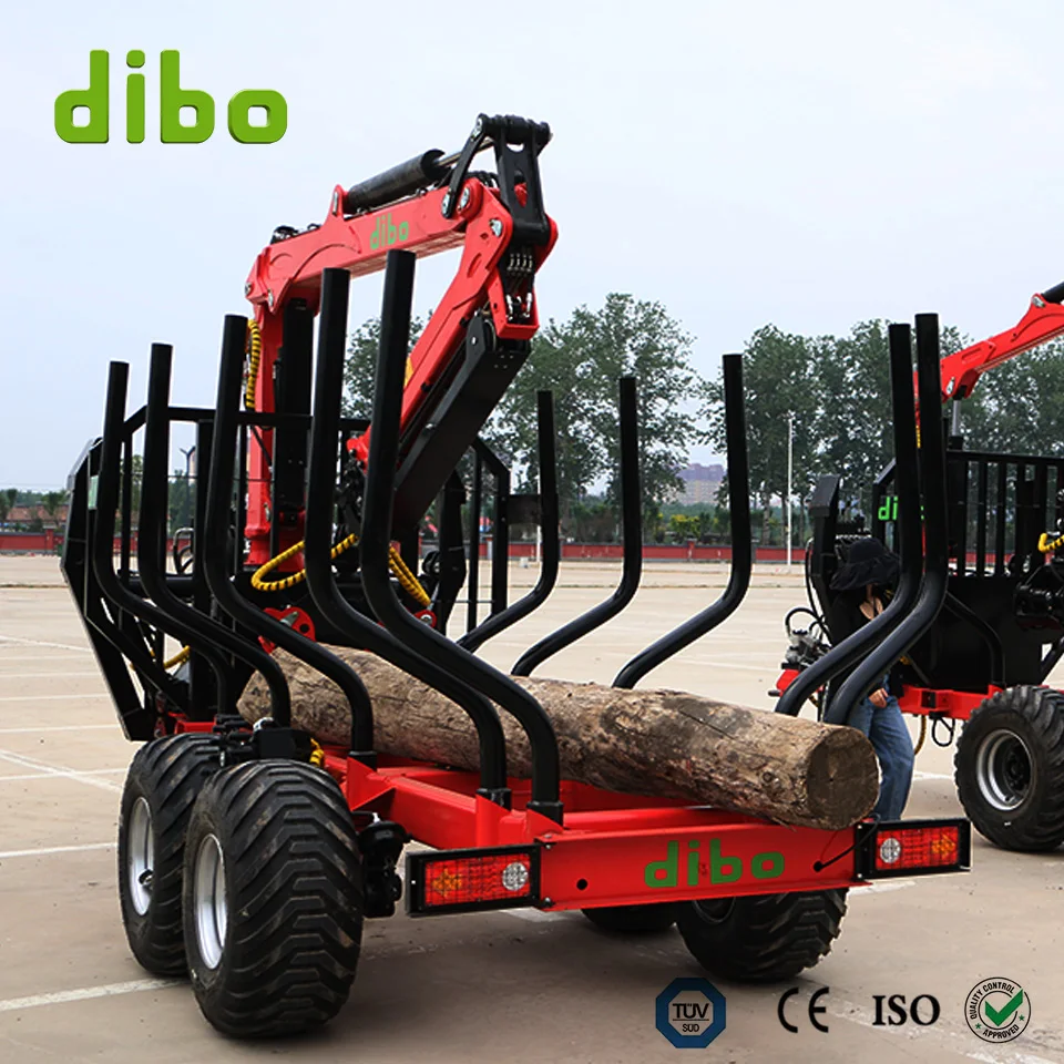 Customized Agriculture Equipment Forest Machine ATV Log Timber Electric Engine Kinetic Load Capacity Trailer Timber Lifting Forc