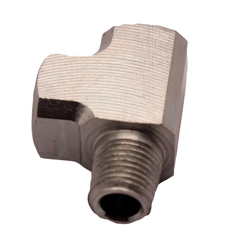 

Mild Steel Adapter T Tee Fitting 1/8" BSPT for Air Oil Water Pressure Sensor Gauge Car Accessories