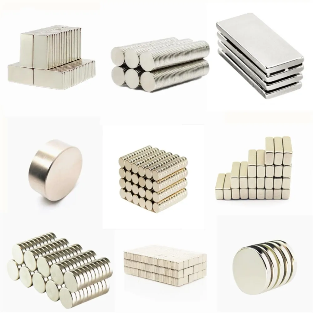 50-500pcs Strong Rare Earth Rectangular Magnets  Neodymium Magneti Neodimio Calamita Potente Refrigerator Magnet Small Mini