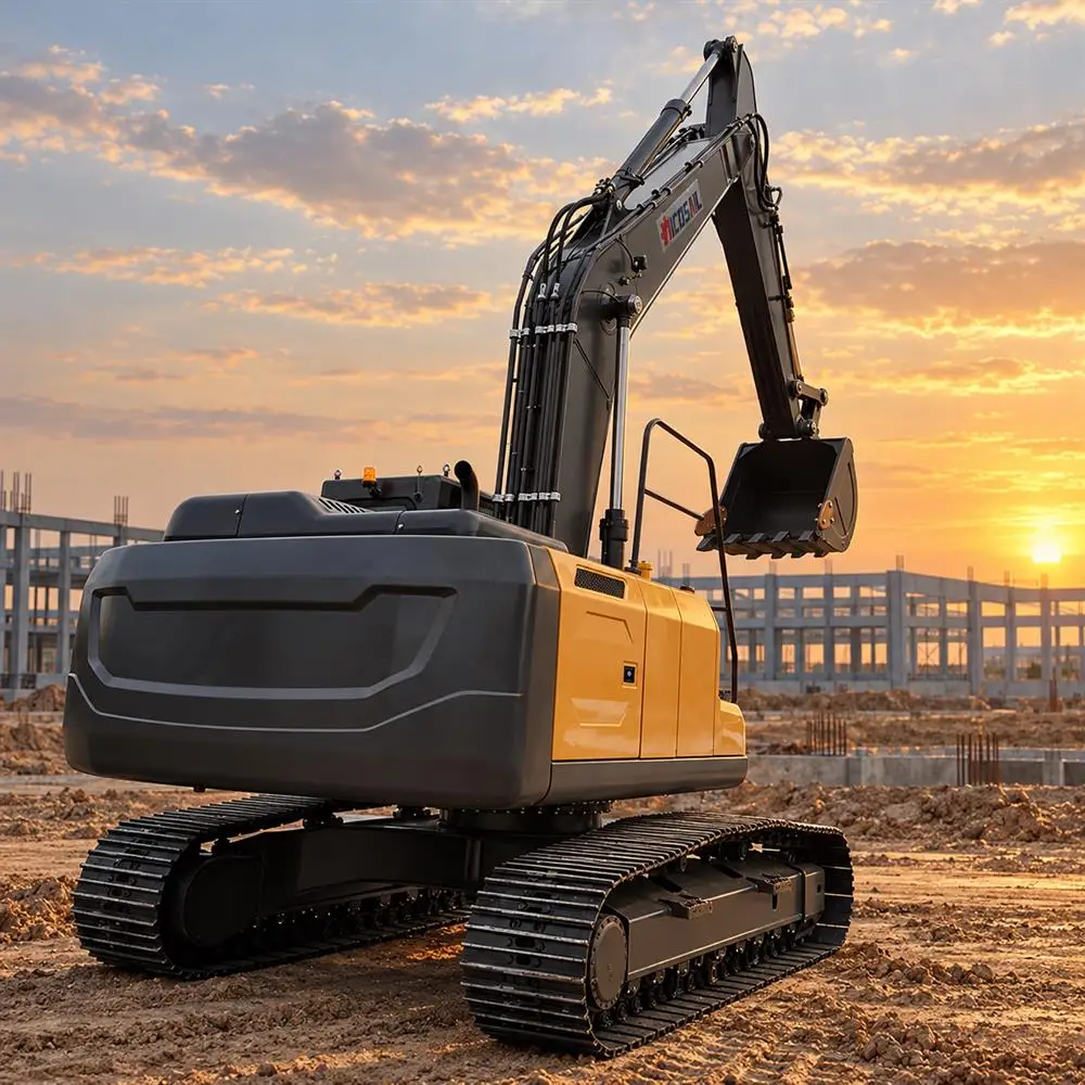 Large Hydraulic Track Excavator with 6480mm Digging Depth for Municipal Pipelines