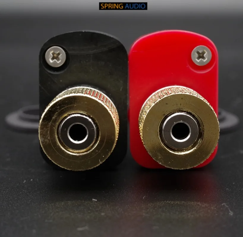 A pair of Australian plug-in king virgin copper speaker terminals, HiFi imported speaker base for audiophile speakers