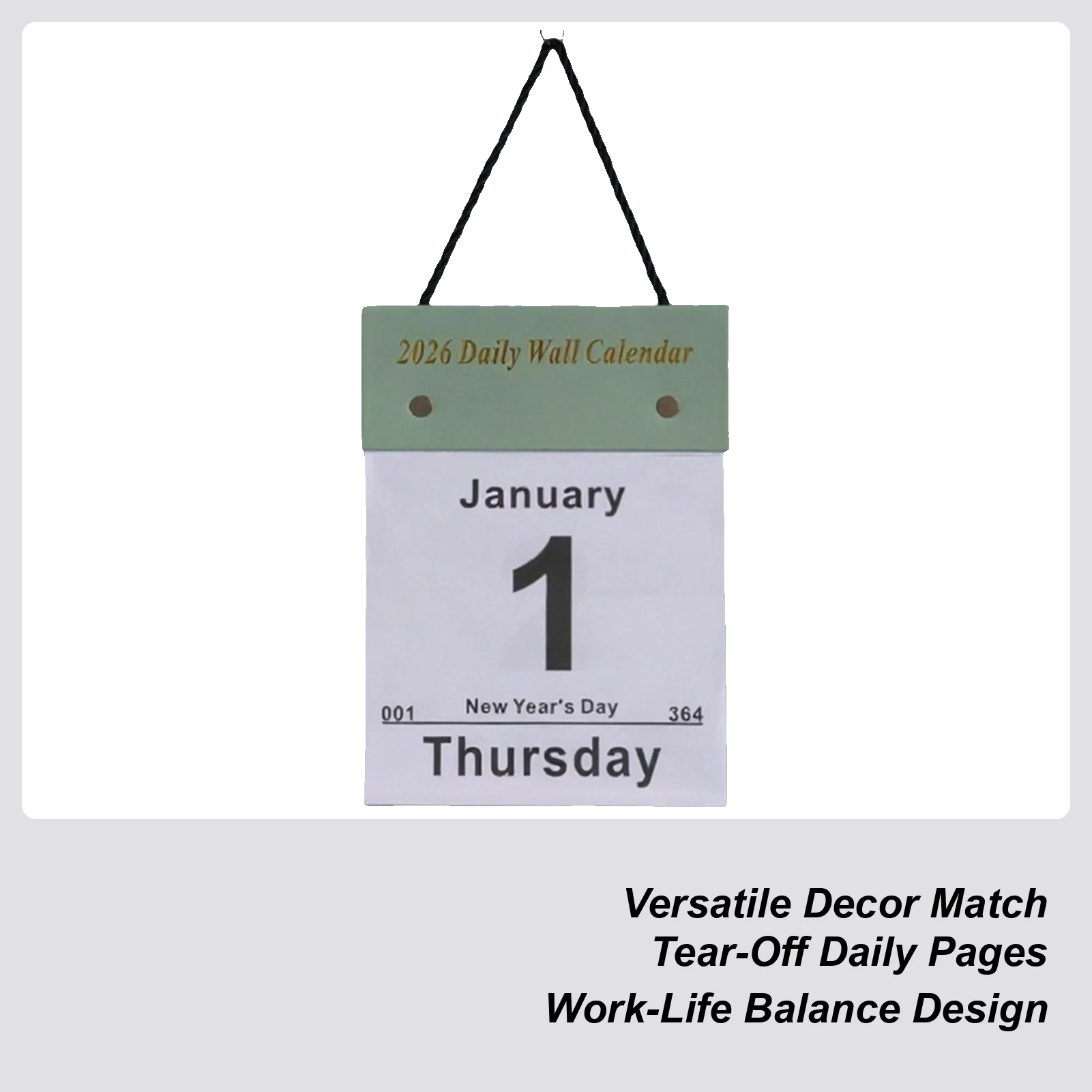 

2026 Daily Calendar Schedule Management Planner Whole Year Desk Wall Daily Calendar for Students Kids Teens Adults Teachers