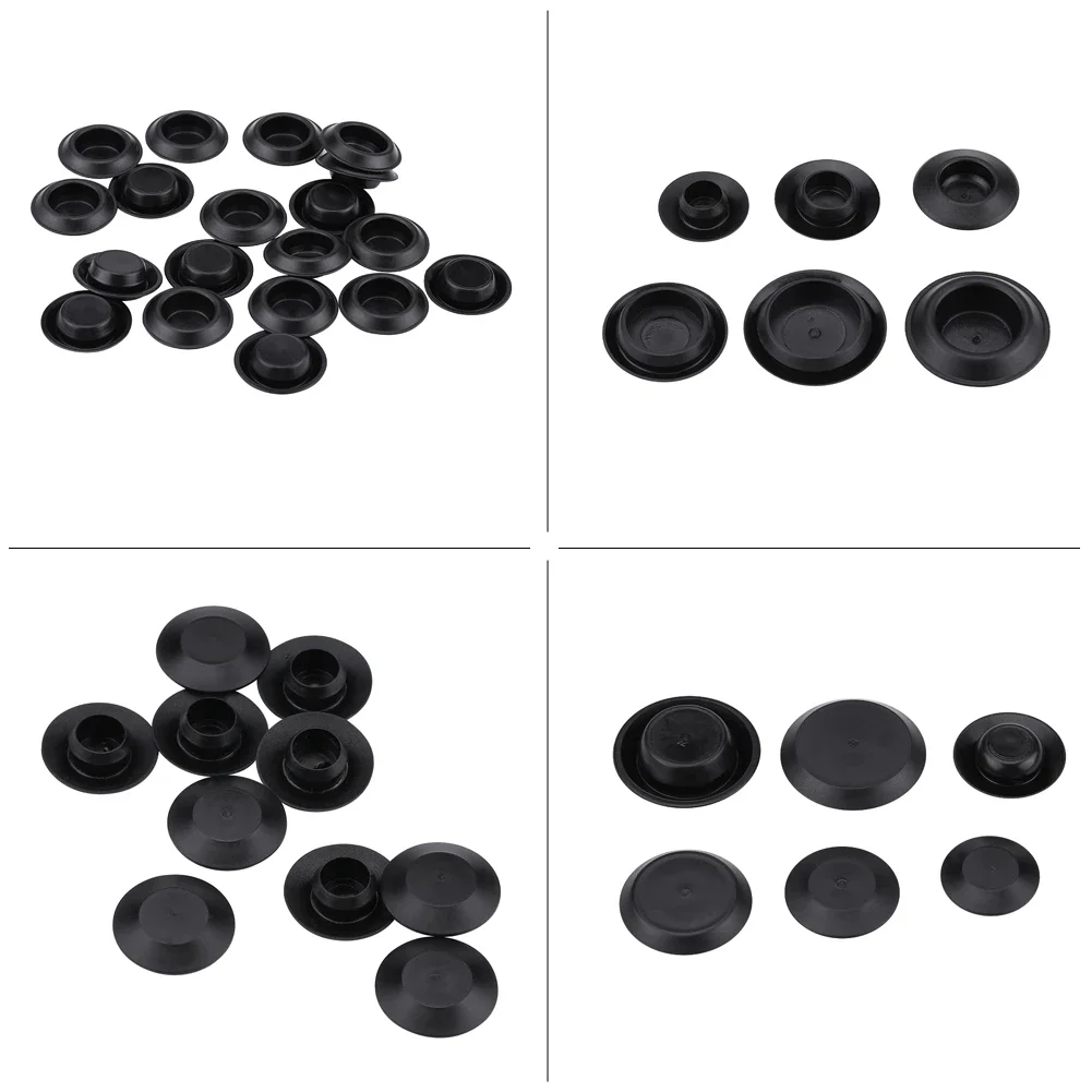 141pcs 6 Sizes Assorted Car Flush Mount Hole Plugs Auto Body Sheet Metal Hole Fastener Plug