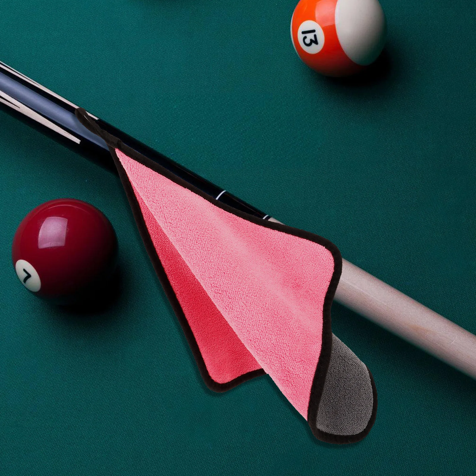 

4pcs Cleaning Cloth Double Sided Coral Fleece Pool Cue Accessories Snooker Billiards Stick Supplies Wiping Cloth Shaft Polisher