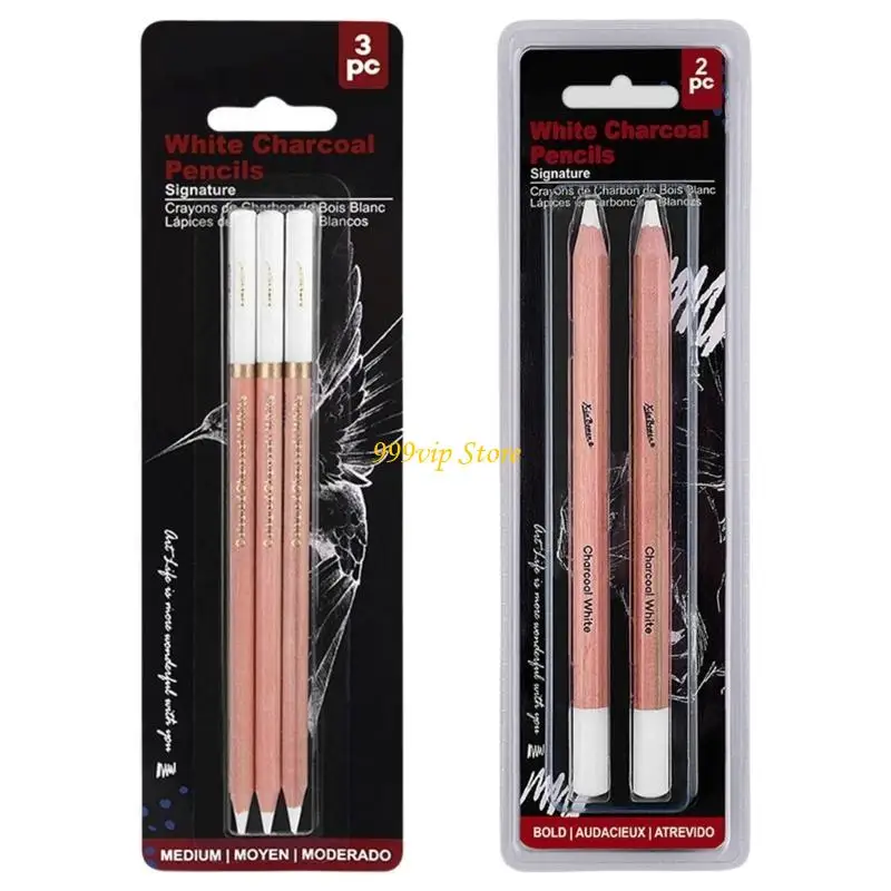 

C90C 2/3X/SET белый угольный карандаши.