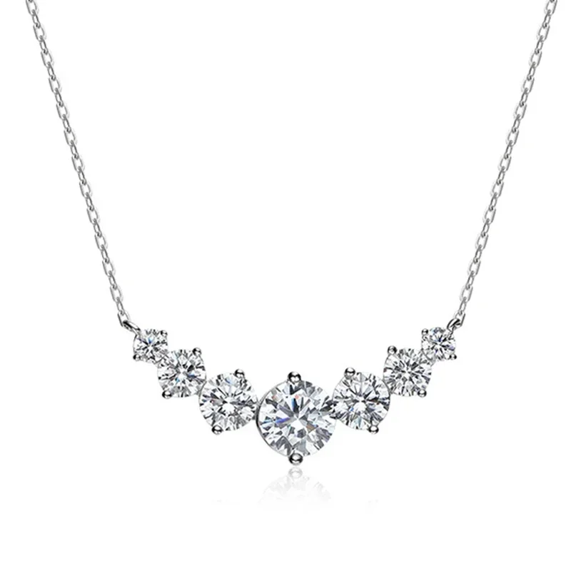 FCGJHW 1.7-5CTTW All Moissanite Necklace for...