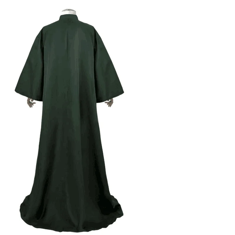 Disfraz de Cosplay de Lord Voldemort para adultos, capa larga, bata de fiesta, traje de uniforme escolar