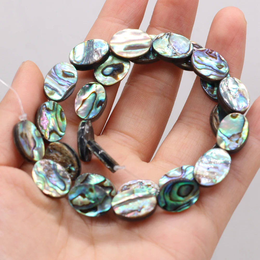 2 / 5 / 10 / 20 Pcs Natural Abalone Shell Egg-shaped Pearl Bulk Beads Exquisite DIY Jewelry Making Exquisite Necklace Bracelet