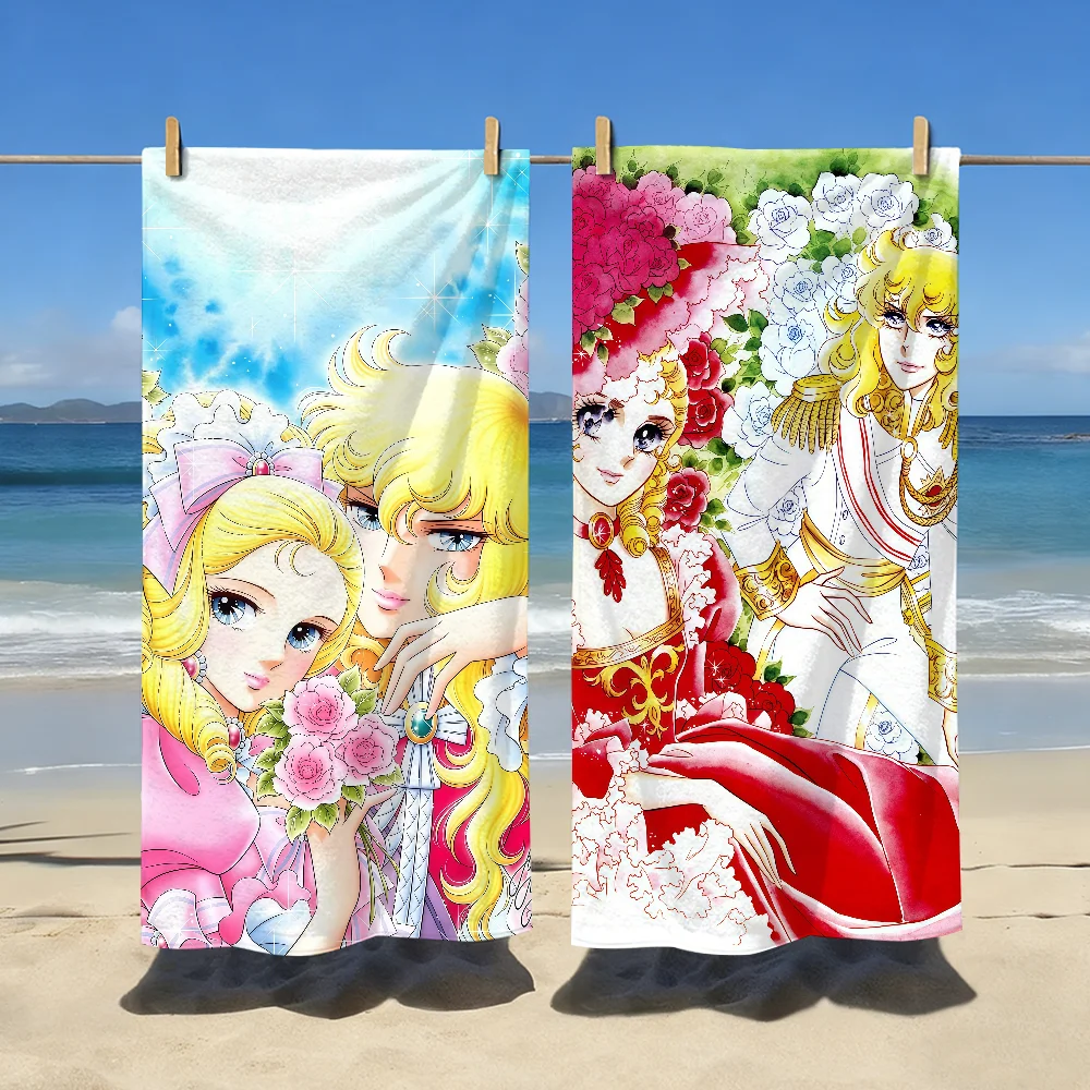 Anime The R-Rose of V-Versailles-S Towel Sports Quick Dry Travel Camping Sandproof Soft Light Large Beach Towel
