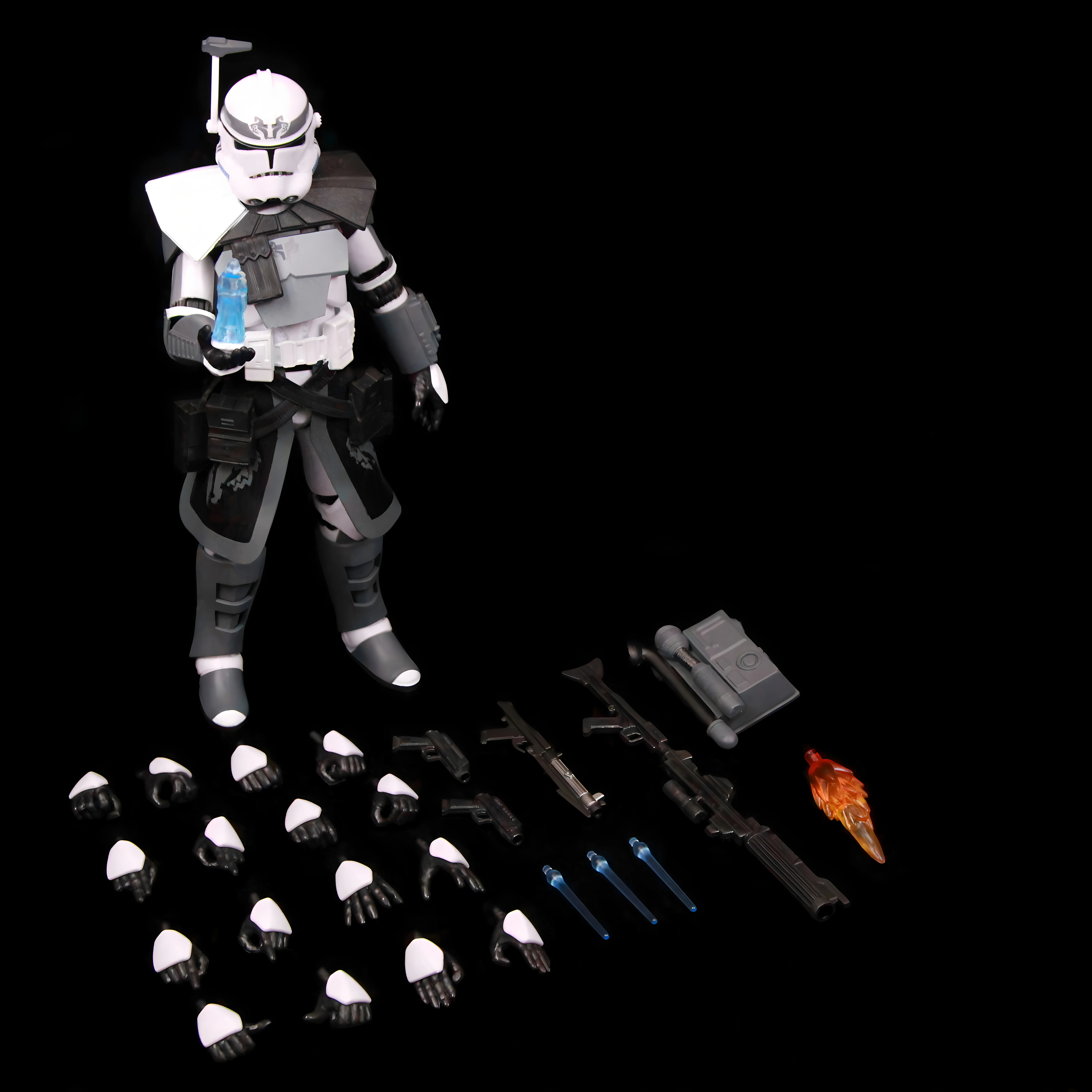 New Body(JOV3.0) - Star Wars 104th Trooper Wolf Pack Boost Sinker Comet Kamino ARC Trooper Grey Team 6" Action Figure Clone Toys image 3