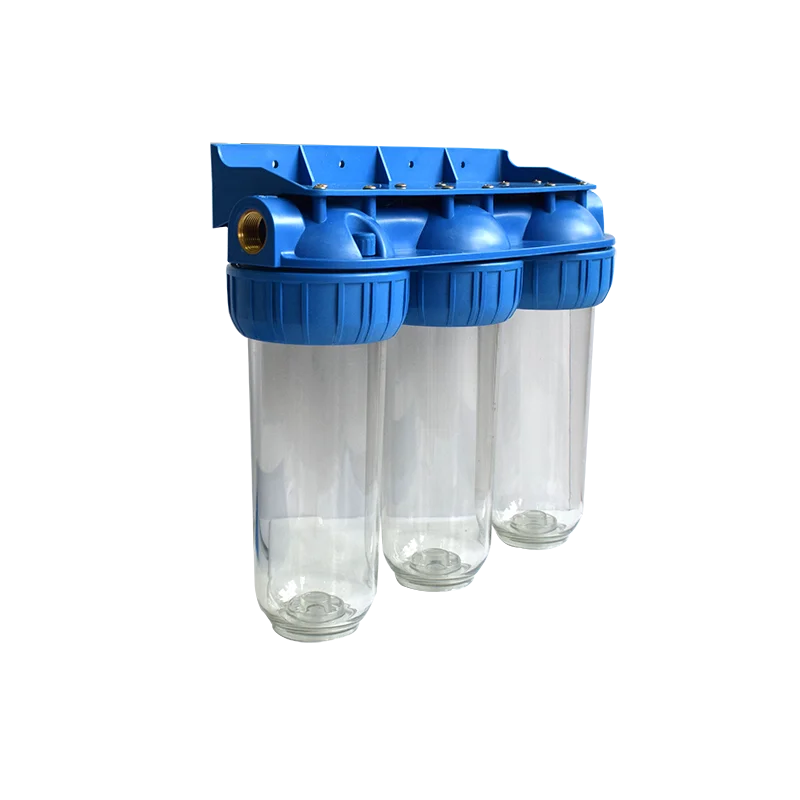 

Whole House Water Filter Machine Triple Stages - Large Size 20 Inches Electric CLEAN Water 3 Way Filter Water Bottle