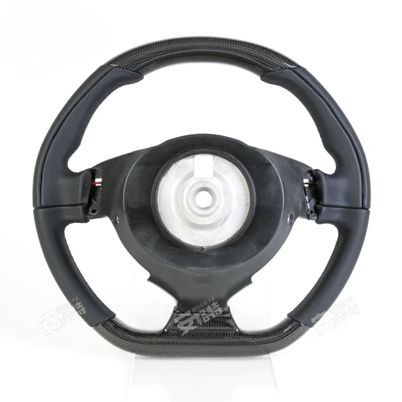 Volante Deportivo de Fibra de Carbono con 9 Luces LED para Ferrari 488 (2011-2016) (Pieza de Modificación y Mejora)