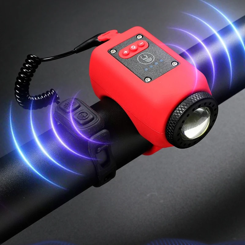 

1 шт., детские велосипедные фары, зарядные фонари для ночной езды, оборудование для верховой езды, сильный свет, горные велосипеды, супер громкие колокольчики