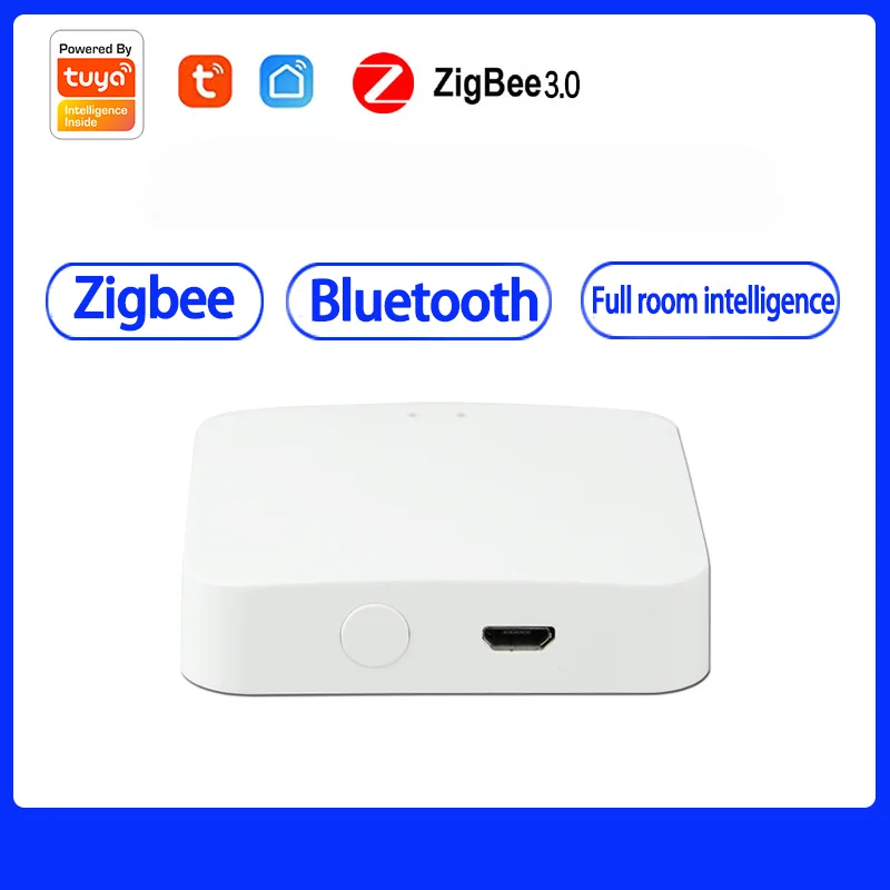 

Шлюз Tuya 2025 года, беспроводной ZigBee MINI, многорежимный или Bluetooth-шлюз, центральная система управления