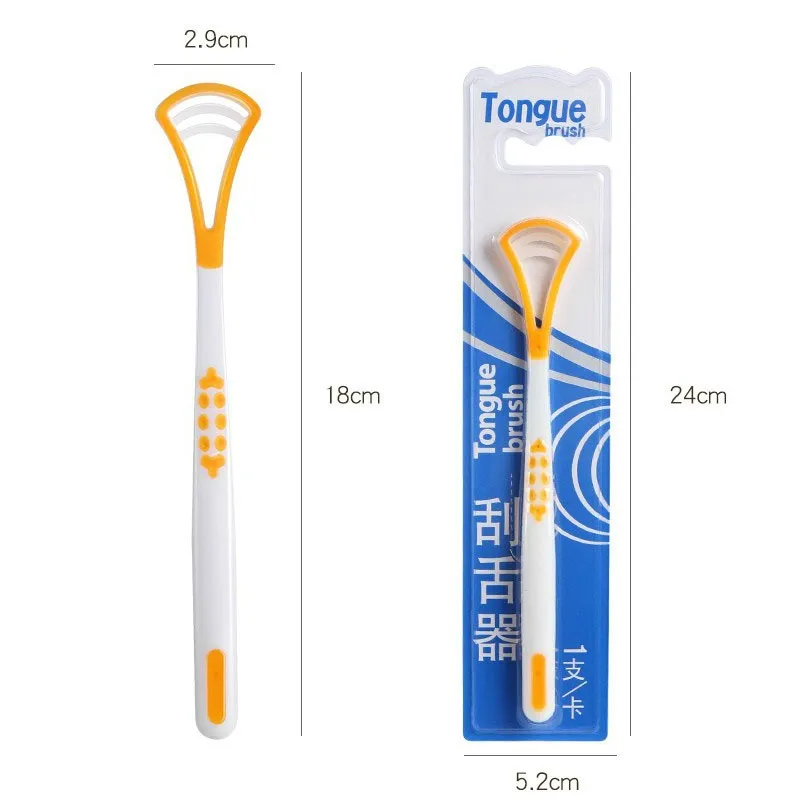 1Pcs Pack Tongue Brush Tongue Cleaner Scraper Cleaning Tongue Scraper For Oral Care Oral Hygiene Keep Fresh Breath