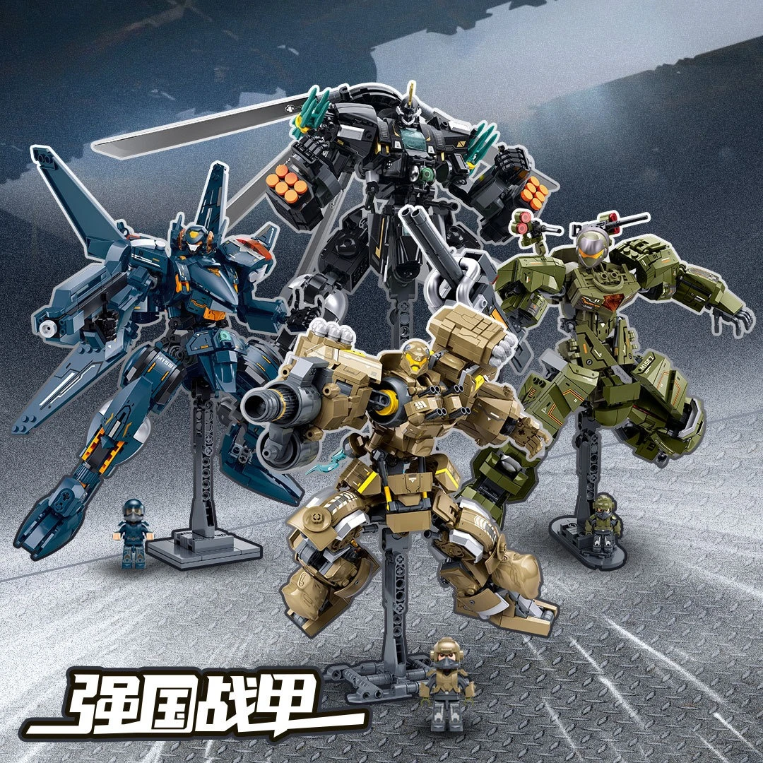 

B1580-1583 Штурмовая сила 10, артиллерийская мобильная броня, трансформирующий робот, сборка, строительный блок, игрушка