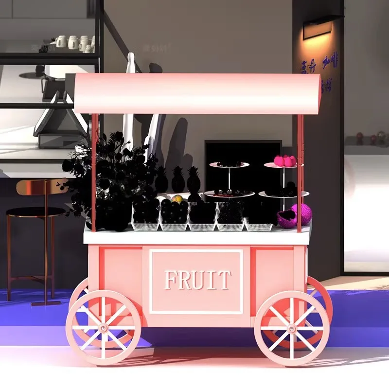 Dining car, street stall, float, stall, trolley, night market promotion car, wrought iron sales truck, outdoor mobile