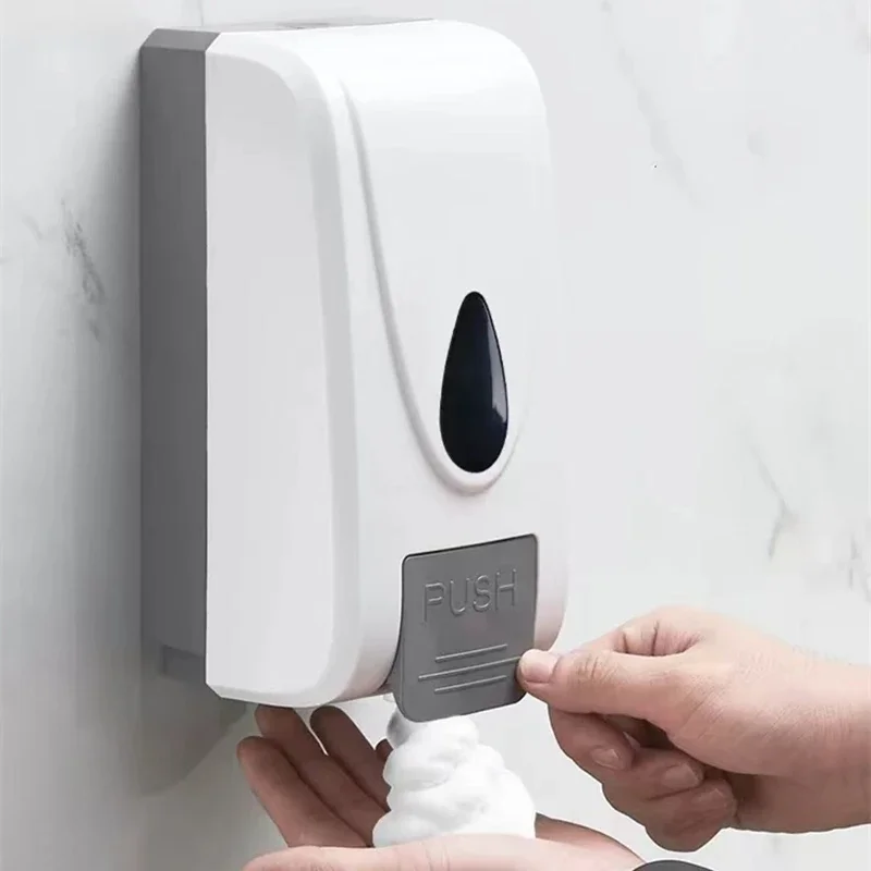 liuyue-1000ml-泡状石鹸ディスペンサー、壁掛け式、大容量、プラスチック製、家庭用・ホテル用、洗面所・トイレ用、手洗い用。