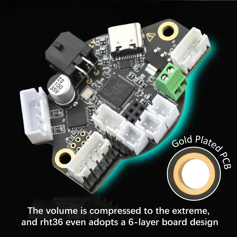 FLY 3D-принтер USB-плата головки инструмента для материнской платы Gemini, совместимой с KlIpper и Raspberry Pi