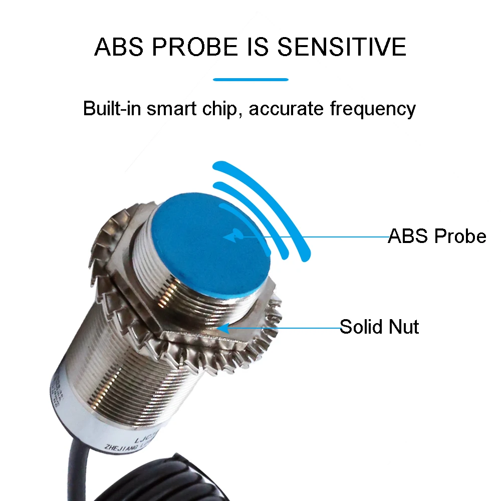 AUCHTEL M30 Capacitive Proximity Sensor Accurate 10mm 20mm Level Sensing NPN Switches Line length 2m