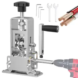 Manual Scrap Wire Stripping Machine Drill Powered Copper Wire Peeler Machine Portable Wire Stripper With Hand Crank Or Drill