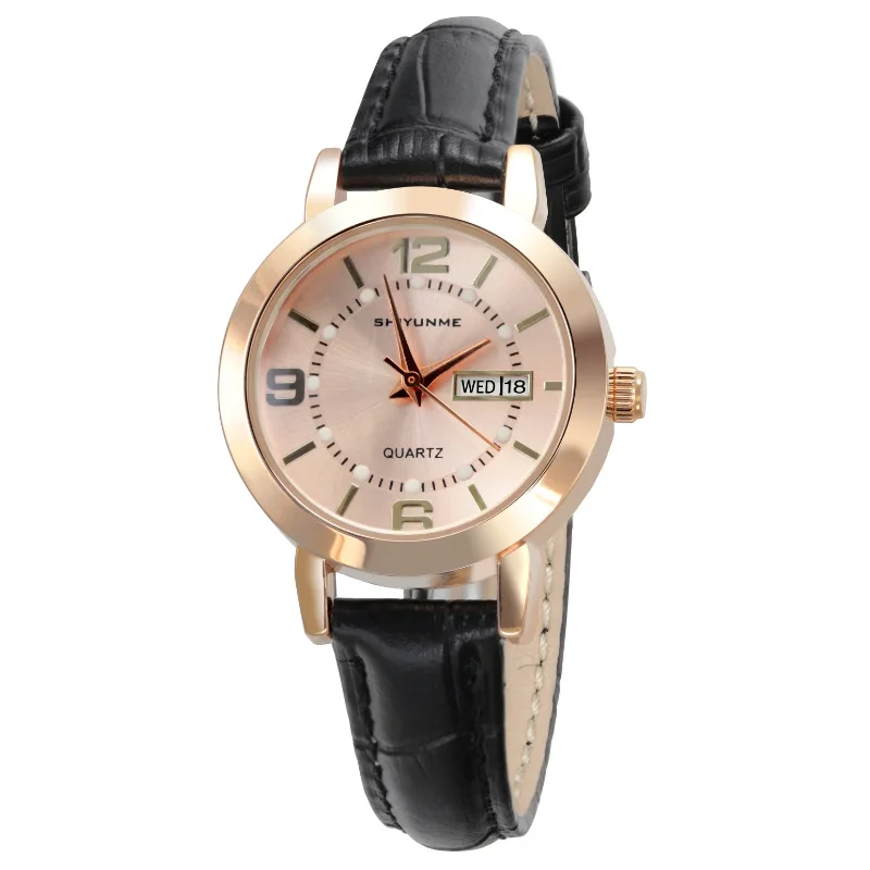 Shiyunmei Men's and Women's Watch Classic Business Leather Belt Quartz Watch Waterproof Men's Watch Couple's Watch