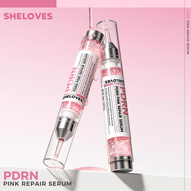 PDRN Salmon Repairing Serum Syringe-style Long-lasting Hydrating Soothing ＆ Firming Collagen Serum Portable Syringe Serum15ml