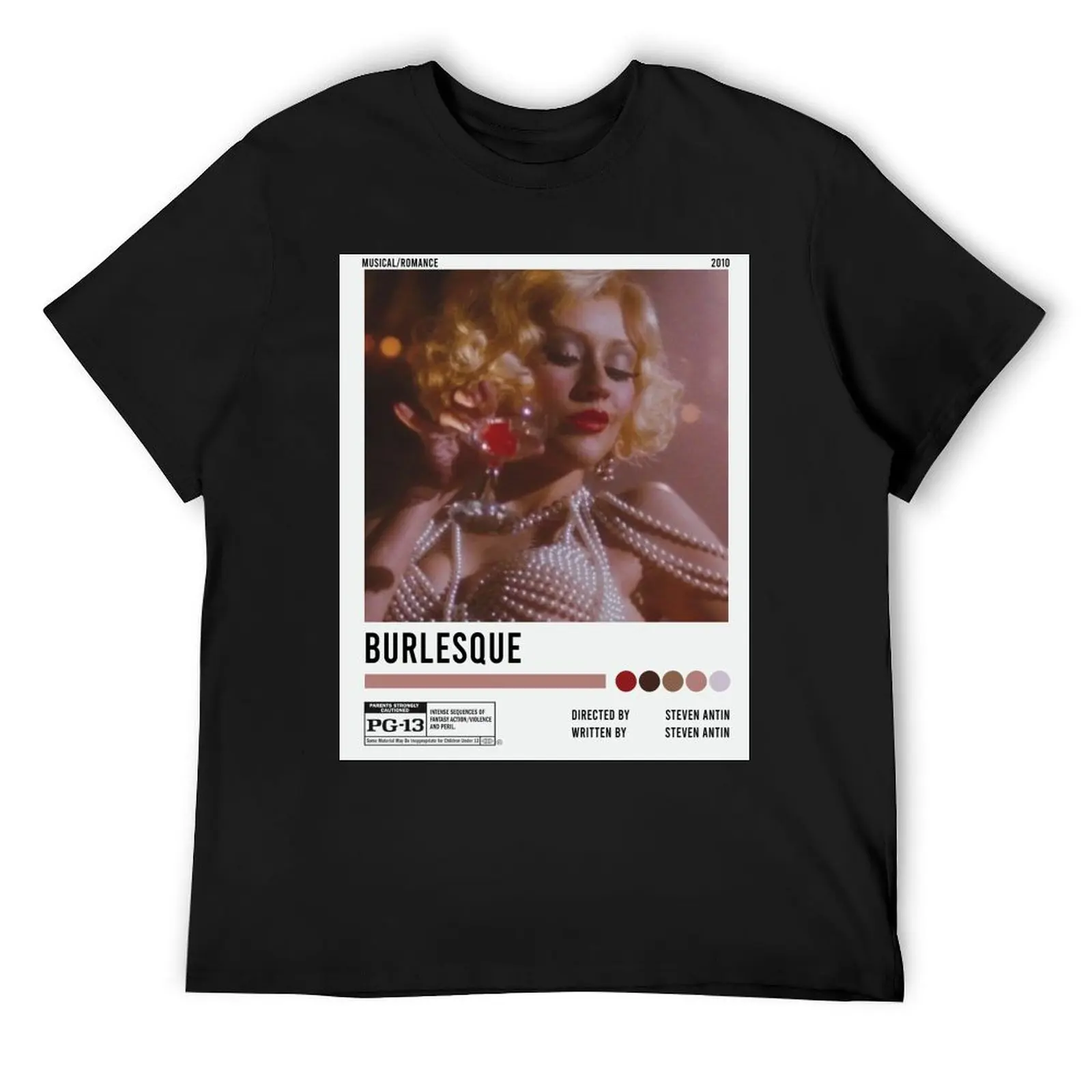 Burlesque Minimalist Poster T-Shirt plus sizes graphic t shirt vintage cotton t shirt men