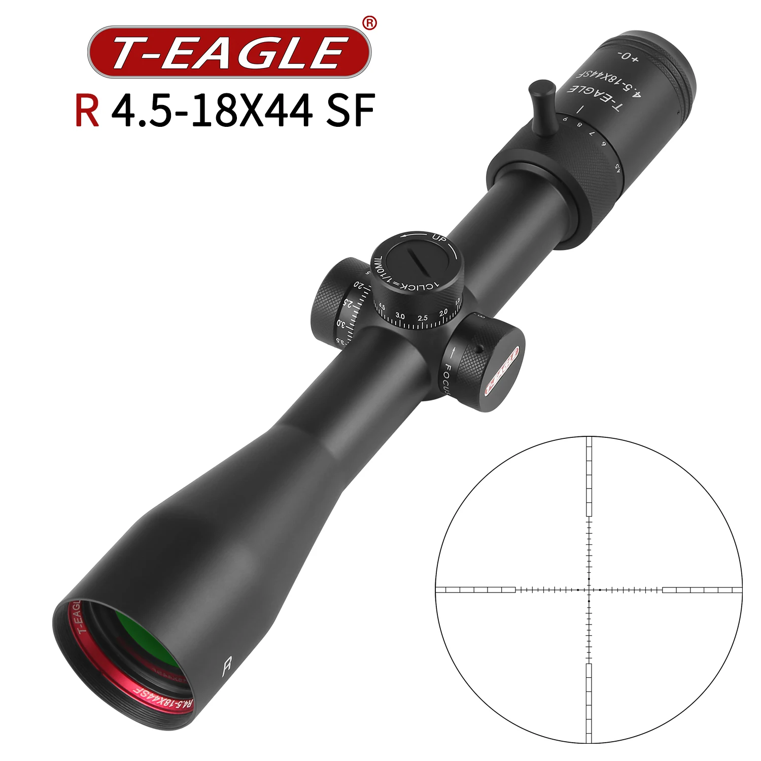 

T-EAGLE Rifle Scopes R 4.5-18x44 SF Tactical Riflescope Hunting Spotting Airsoft Guns Sight Optical Collimator 30mm Tube