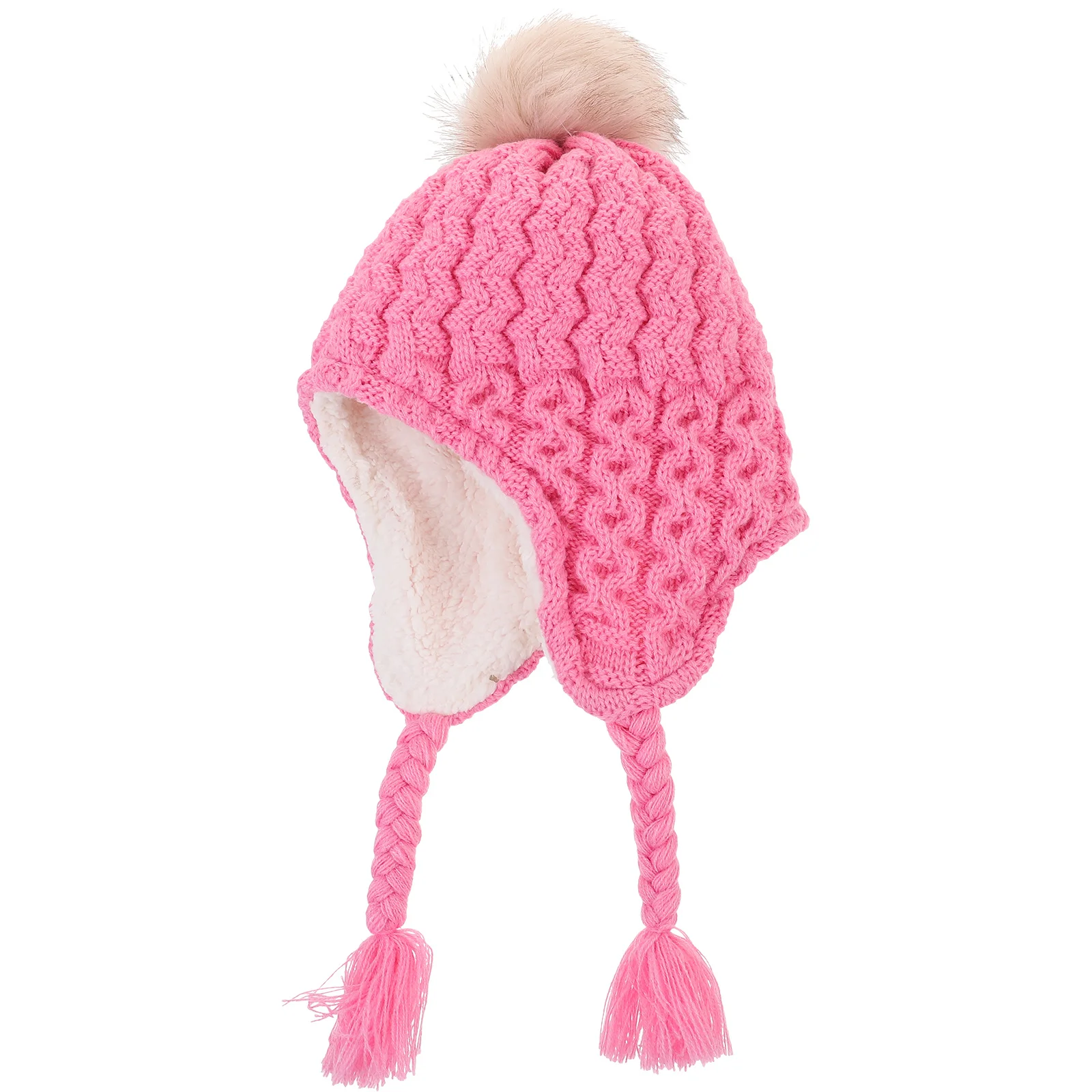 

Infant Knitted Hat Baby Winter Warm Accessory Adorable Toddler Ears Protection Fashionable Durable Long-Lasting