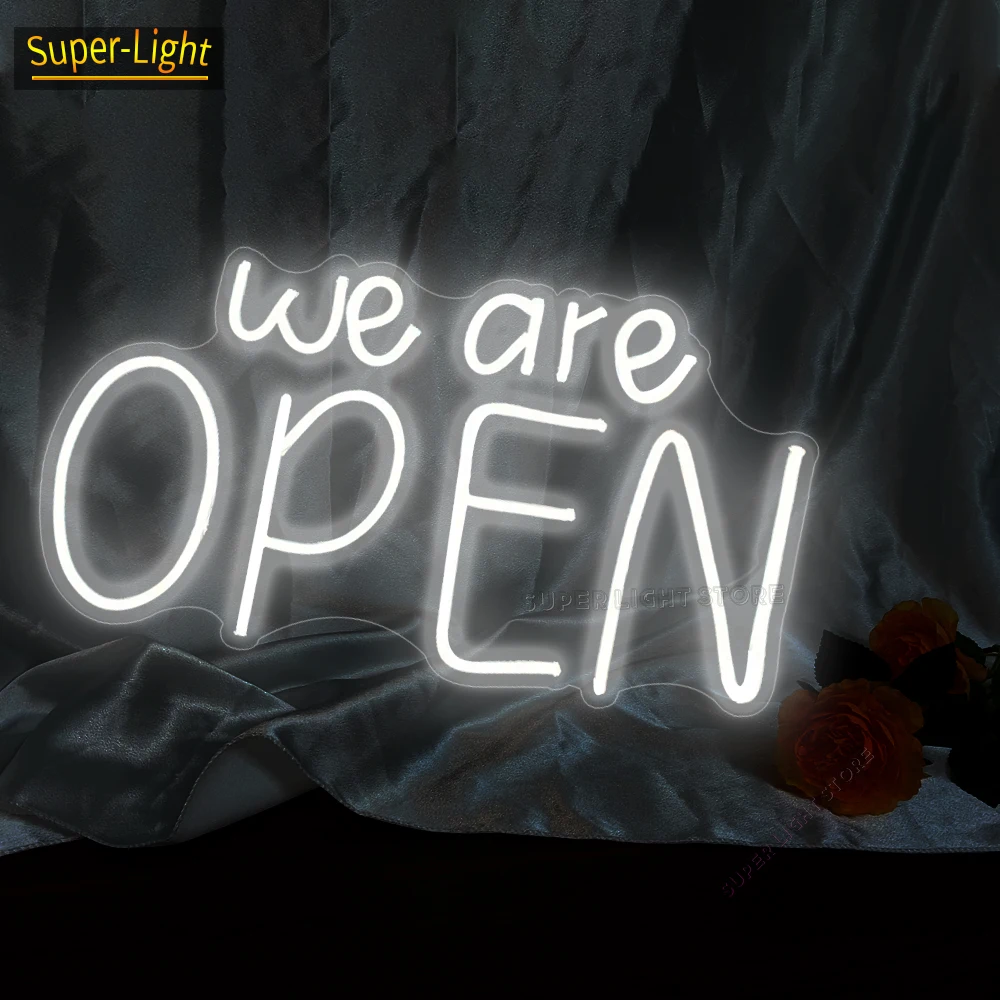 

We Are Open Welcome Neon Sign, We Are Open LED Light, Open Neon Light, Room Wall Decor, Shop Open Neon Sign, Open Led Lights