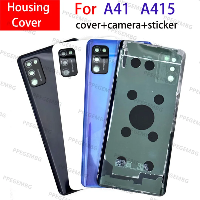 

For Samsung Galaxy A41 A415 SM-A415F Phone Housing Plate Back Cover Battery Case Rear Door Panel Chassis Lid Camera Repair Parts