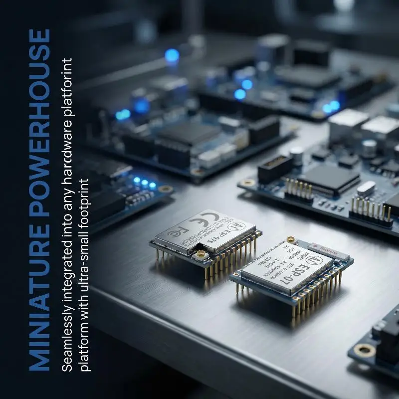 ESP8266 Serial WiFi Transceiver  ESP07 ESP07S Stable Operation  High Reliability for Wireless Sensor Projects