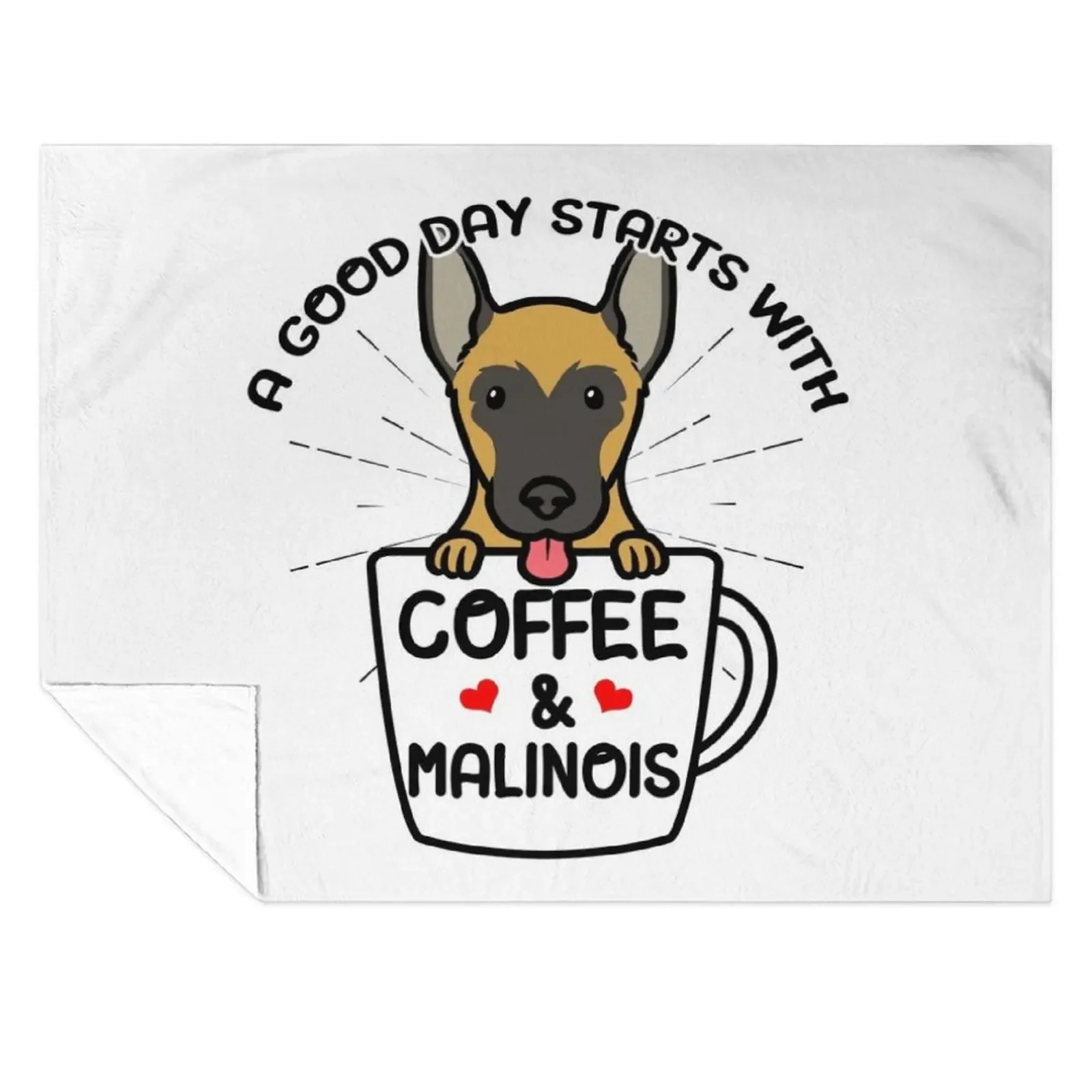 

Malinois Dog Belgian Shepherd Belgian Sheepdog Throw Blanket Furrys Luxury Designer Single Flannel Fabric Blankets