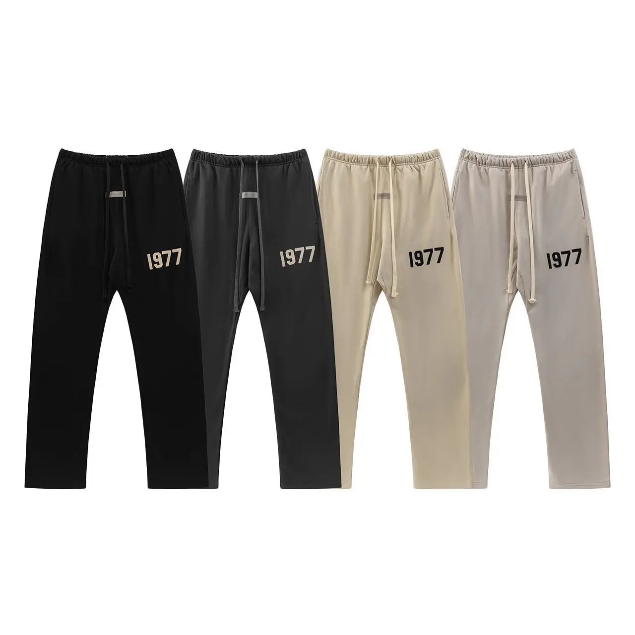 

FOG ENTIALS 977, повседневные мужские прямые брюки с буквенным принтом Fce, длинные брюки в стиле хип-хоп, хлопковая прямая футболка...