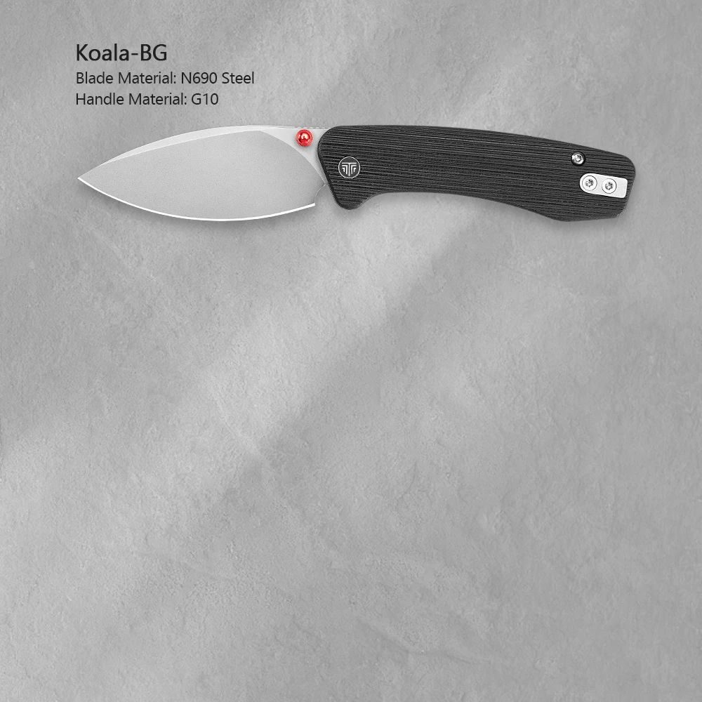 TRIVISA Pocket Folding Koala-BG Knife High Quality N690 Blade G10 Handle with Clip Camping Outdoor Fishing Hiking Tools for Gift - view 6