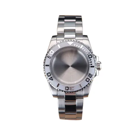 40mm Watch 20mm Bracelet Set Case Sapphire Crystal Glass For Seiko Nh35 Nh36 Eta 2824 Miyota 8215 Movement 28.5mm YACHT-MASTER