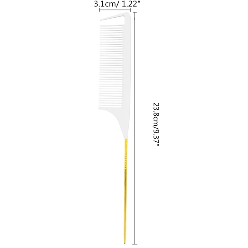 652F Feinzahnkamm Pin Antistatischer Haarstil Schwanzkamm Separater Scheitel Friseursalon